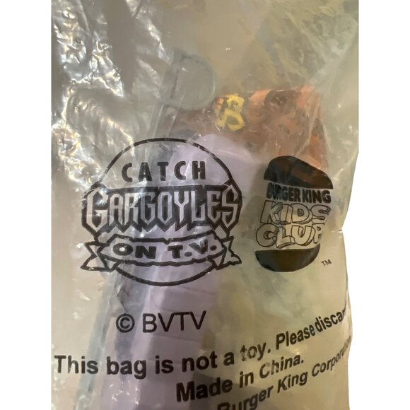 Vintage Burger King Kids Club Gargoyles Stone Warrior Sealed Toy Collectible - Picture 2 of 4